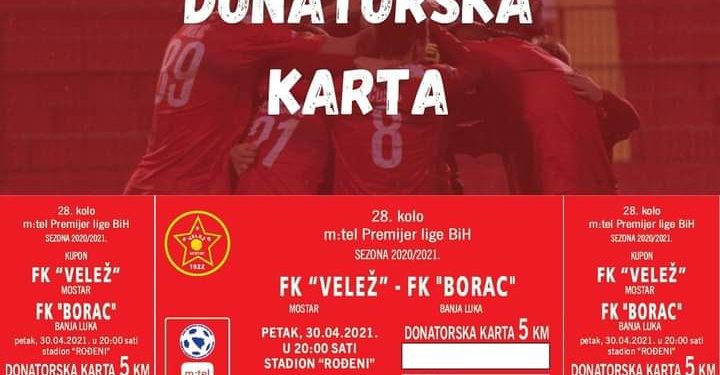 Kupi kartu, pomozi klubu u derbiju prvenstva 