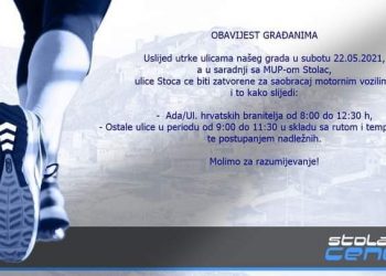 Stolački cener: Obavijest građanima