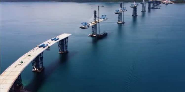 Neumski zaljev skoro zatvoren: Pogledajte kako izgleda gradilište Pelješkog mosta