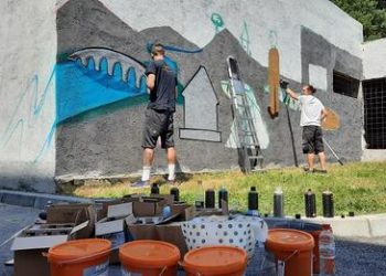Mural „Naši heroji“ na Vilsonovom šetalištu