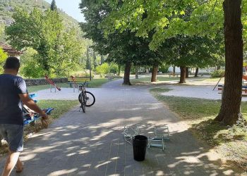U Gradskom parku postavljene korpe za otpad
