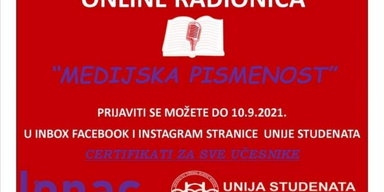 Unija studenata Univerziteta “Džemal Bijedić” u Mostaru: “Kultura i medijska pismenost”