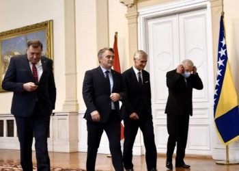 Austrijski šef diplomatije Michael Linhart stigao na sastanak u Predsjedništvo BiH