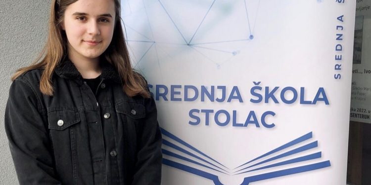 Učenica Srednje škole Stolac osvojila treće mjesto na Kantonalnom takmičenju iz fizike