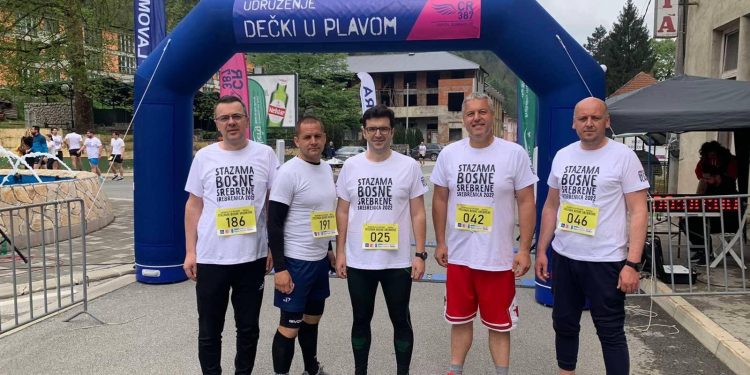 Dio ekipe Stolačkog cenera nastupao u utrci na 10 kilometara Stazama Bosne srebrene
