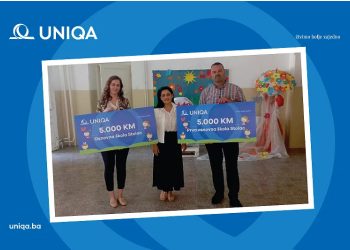 UNIQA Osiguranje doniralo 10.000 KM za obnovu zgrade osnovnih škola u Stocu