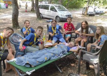 Odred izviđača Bregava Stolac: Logorovanje na Boračkom jezeru
