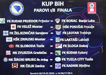 Izvučeni parovi osmine finala Kupa BiH