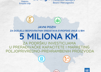 Novi javni poziv projekata Evropske unije EU4AGRI i EU4AGRI-Recovery, vrijedan pet miliona KM