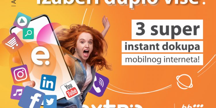 BH Telecom: Izaberi duplo više mobilnog interneta!