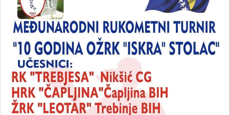 Međunarodni rukometni turnir “10 godina OŽRK Iskra Stolac”