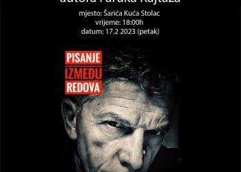 U petak promocija knjige „Pisanje između redova“, autora Faruka Kajtaza