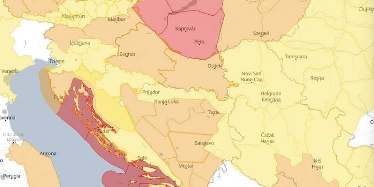 Upozorenje za veći dio BiH zbog olujnog vjetra