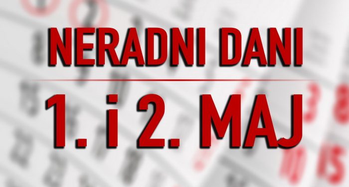 U Federaciji BiH 1. i 2. maj neradni dani