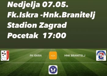 FK Iskra : HNK Branitelj danas na stadionu Zagrad
