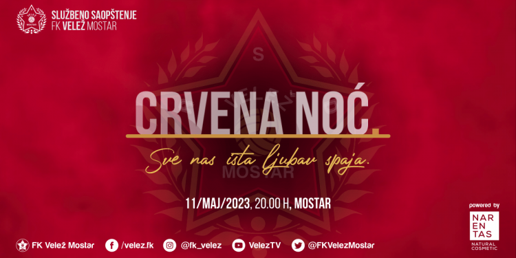 FK Velež: Poznati detalji donatorske Crvene noći