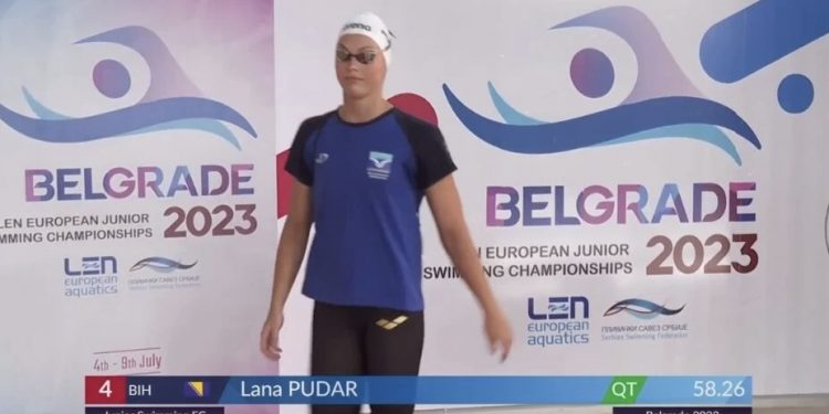 Lana Pudar ponovo juniorska prvakinja Evrope u disciplini 100 metara delfin