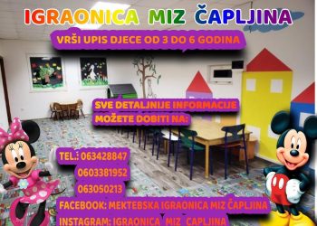 Mektebska igraonica MIZ Čapljina vrši upis djece