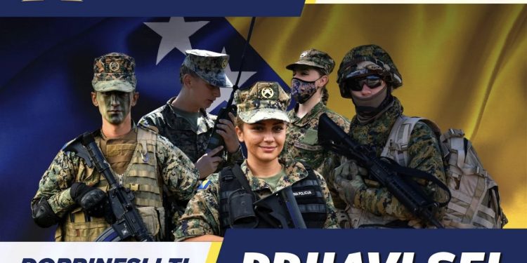 Ministarstvo odbrane BiH objavilo oglas za prijem 300 vojnika u Oružane snage BiH