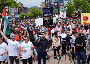 Veliki propalestinski skup u Novom Pazaru, desetine hiljade građana u šetnji za mir