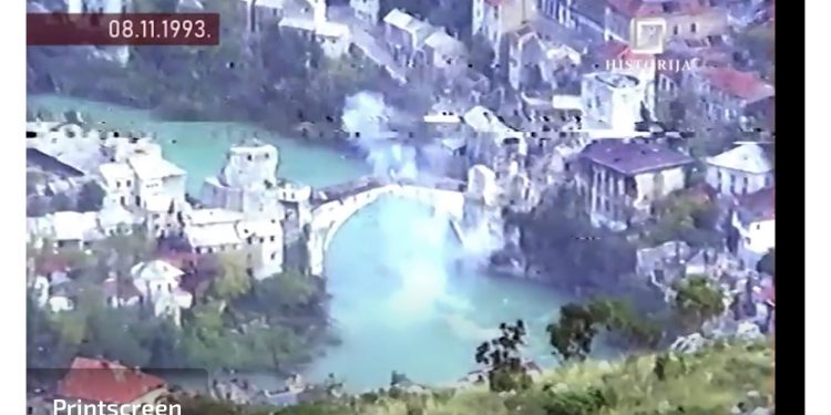 VIDEO Objavljen dosad neviđeni snimak rušenja Starog mosta: Čuvao ga Slobodan Praljak