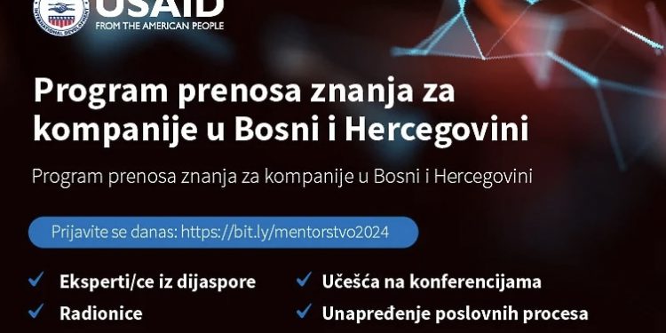 Otvoren poziv: USAID pomaže kompanijama u prenosu znanja i dobrih praksi