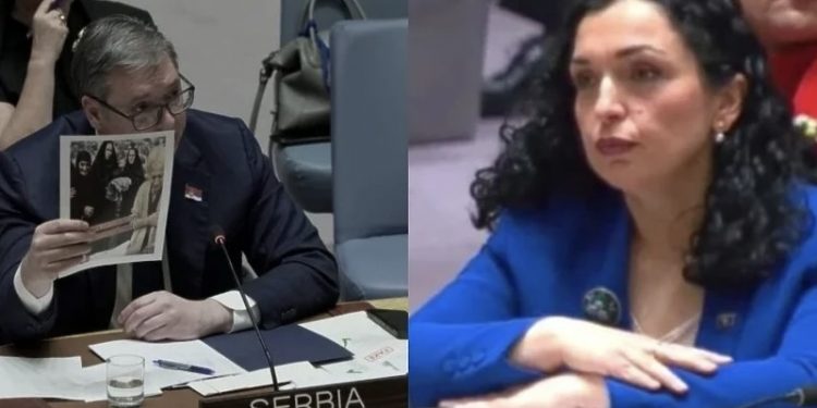 Burno u New Yorku: Vučić pokazao fotografiju Srpkinje, tvrdi da je silovana i ubijena na Kosovu