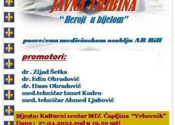 Javna tribina “Heroji u bijelom”