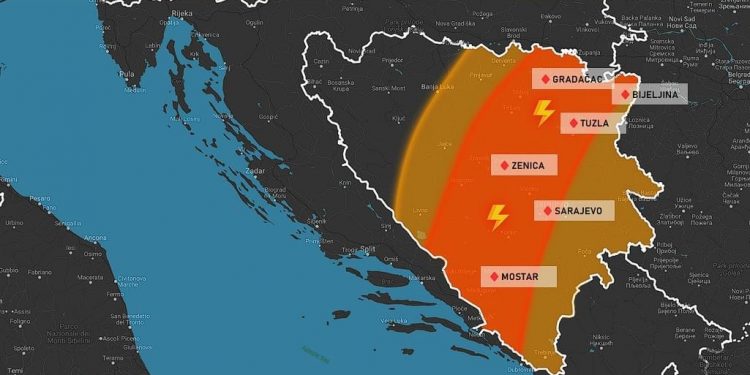Vremenska prognoza za danas