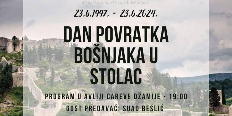 Obilježavanje godišnjice: Dan povratka Bošnjaka u Stolac