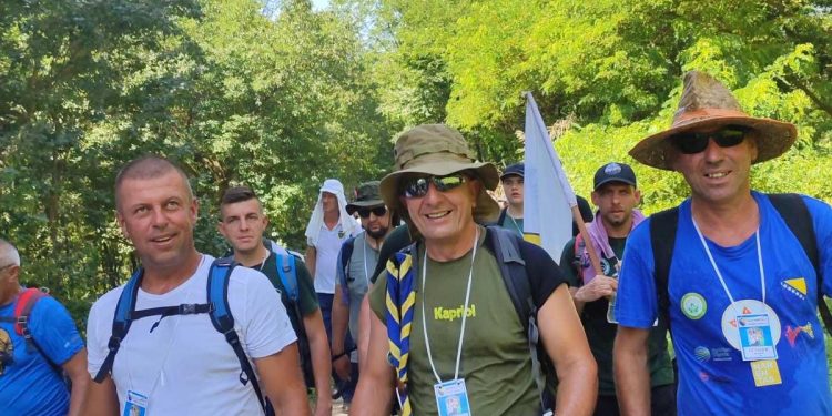 Članovi UG Bregava – 42. Brdska brigada učesnici MARŠA MIRA SREBRENICA 2024. godine