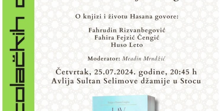 U sklopu manifestacije Dani stolačkih džamija promocija knjige “Lav bosanski” autorice Fahire Fejzić Čengić