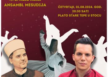 Na tradicionalnom koncertu duhovne muzike u Stocu nastupaju: Armin Muzaferija, hafiz Aziz Alili i Ansambl Mesudija