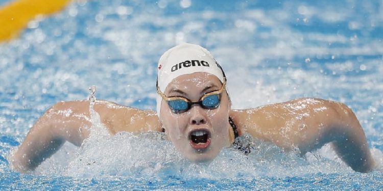 Lana Pudar u polufinalu trke na 200 metara leptir