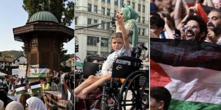 Mnogi gradovi tokom vikenda su se ujedinili u borbi za slobodu Palestine: Poruke mira sa svih kontinenata