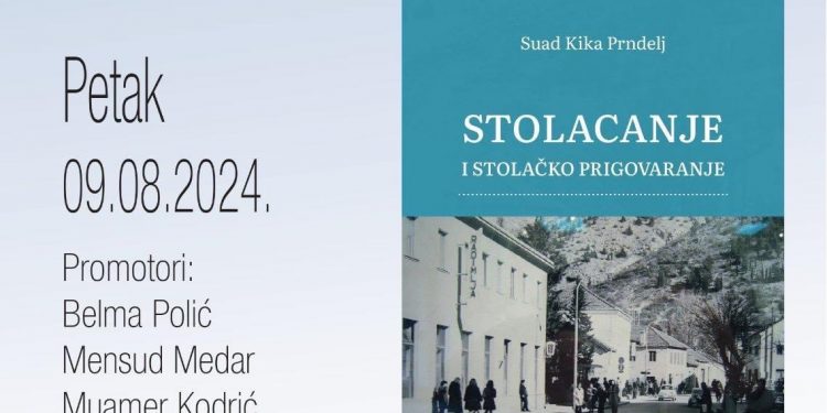 Promocija knjige “ STOLACANJE I STOLAČKO PRIGOVARANJE” autora Suada Kike Prndelja