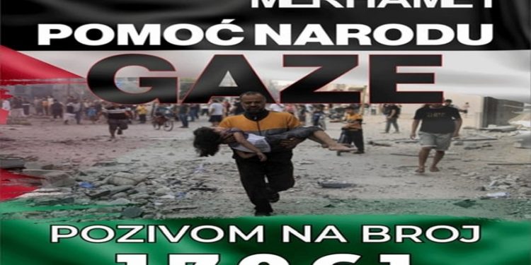 Merhamet Mostar uplatio dodatnih 6.000 KM prukupljene pomoći za narod Gaze