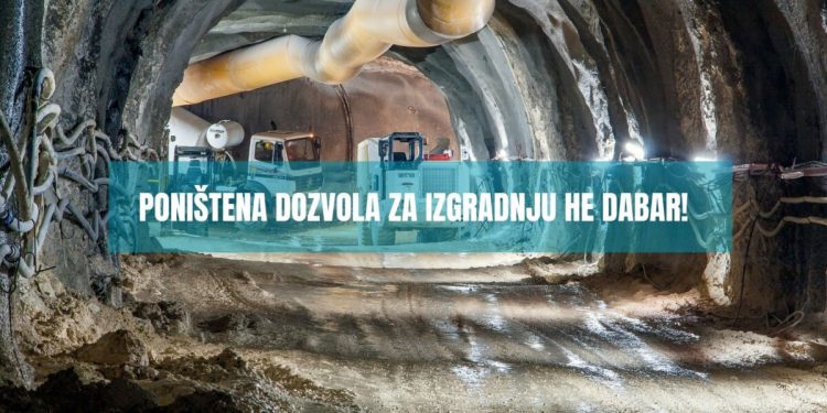 Poništeno odobrenje za izgradnju hidroelektrane Dabar