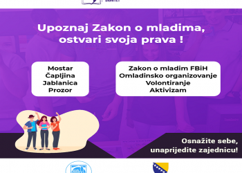 Projekat “Upoznaj Zakon o mladima, ostvari svoja prava” – Osnaživanje mladih u HNK