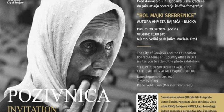 Izložba ‘Bol majki Srebrenice’ danas u Velikom parku u Sarajevu