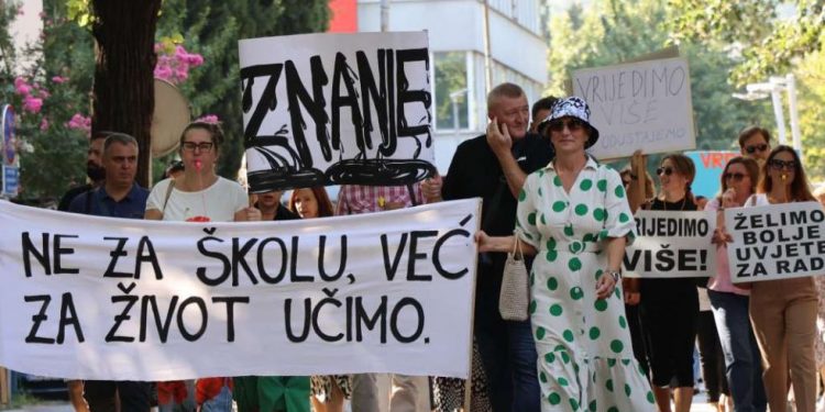 Sindikati obrazovanja HNK-a: Onemogućavanje zakonskog prava štrajka nas vraća 150 godina unazad