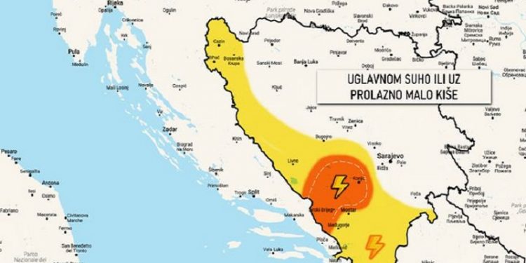 BH meteo dao detaljnu prognozu za naredne dane