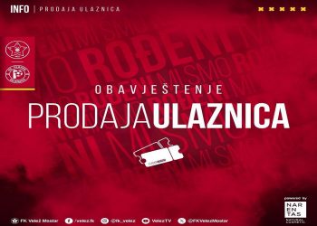 FK Velež: Počinje prodaja ulaznica za utakmicu osmine finala Kupa BiH