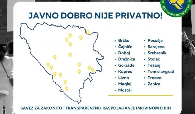Državna imovina nije privatni interes, danas se održava veliki protest ispred OHR-a