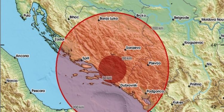 Zemljotres potresao Hercegovinu: Epicentar kod Stoca