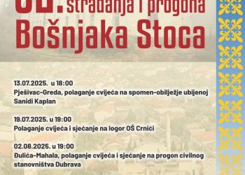 32. godišnjica stradanja i progona Bošnjaka Stoca: Dani sjećanja i odavanja počasti