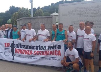 Ultramaratonci iz Vukovara stigli u Potočare: Poruka mira i sjećanja na nevine žrtve