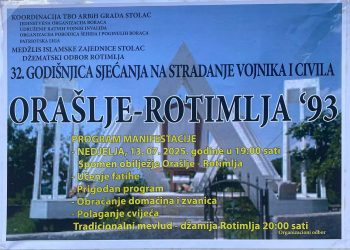 NE ZABORAVIMO ORAŠLJE: Sjećanje na ponovljeni zločin 1943. i 1993. godine
