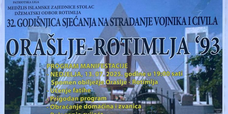 NE ZABORAVIMO ORAŠLJE: Sjećanje na ponovljeni zločin 1943. i 1993. godine