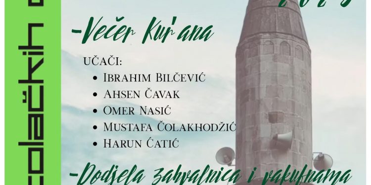 Svečano otvaranje manifestacije “Dani stolačkih džamija 2025” u petak u Stocu
